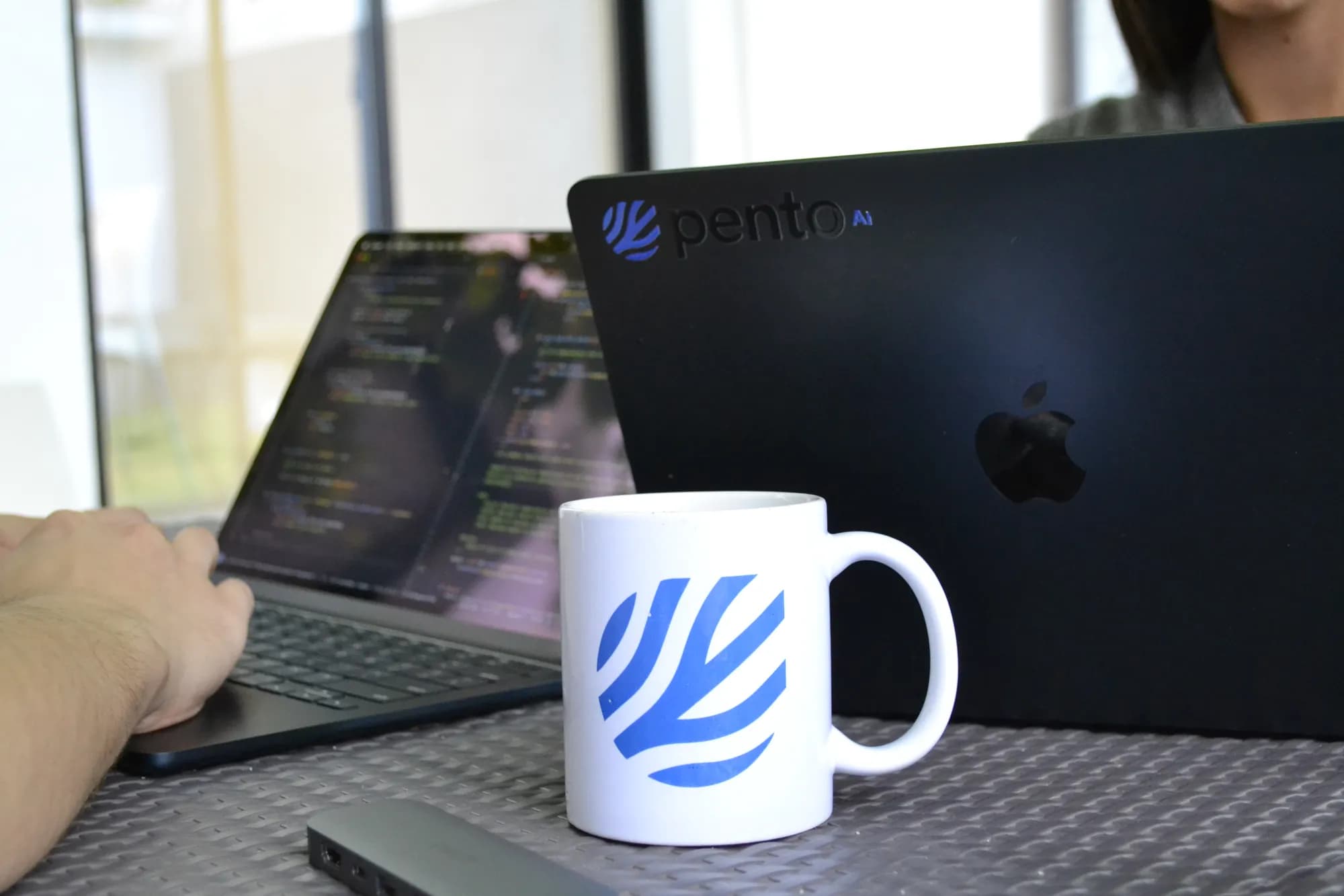 Pento team collaborating in the office