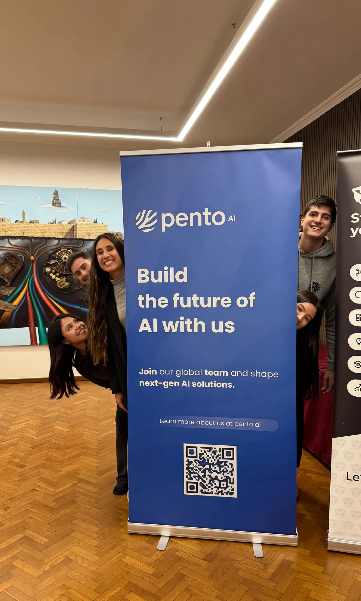 Pento team at an AI event